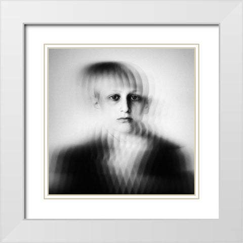 Metamorphosis White Modern Wood Framed Art Print with Double Matting by Droste, Holger