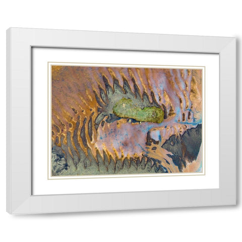 Dragon White Modern Wood Framed Art Print with Double Matting by Kravanja, Jure
