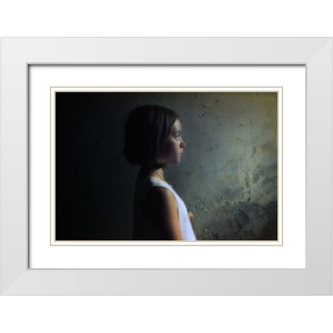 Growing Up White Modern Wood Framed Art Print with Double Matting by Manini, Filippo