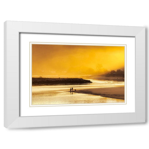 Perfec Day White Modern Wood Framed Art Print with Double Matting by Concepcion Alvarado, Jesus