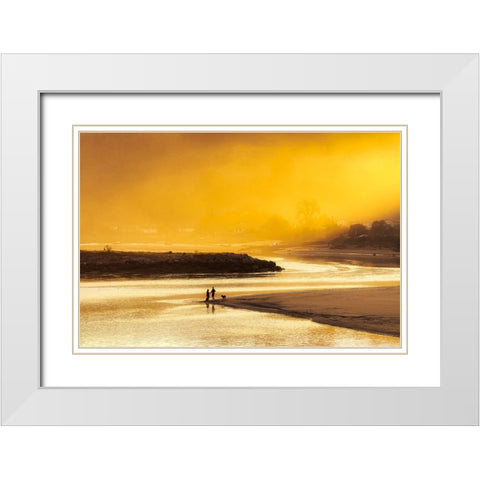 Perfec Day White Modern Wood Framed Art Print with Double Matting by Concepcion Alvarado, Jesus