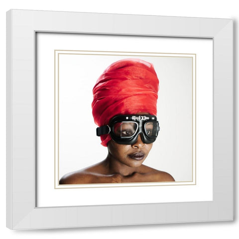 Flying White Modern Wood Framed Art Print with Double Matting by Brackstone, Mel