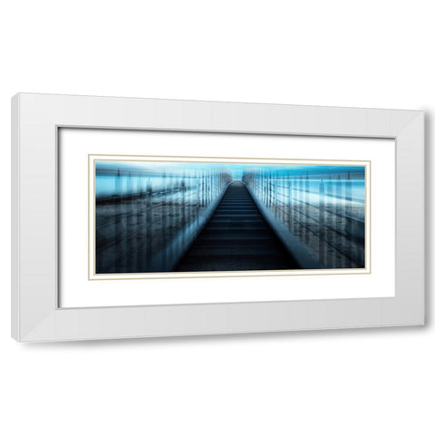 Andattheend... White Modern Wood Framed Art Print with Double Matting by Mus, Jurgen