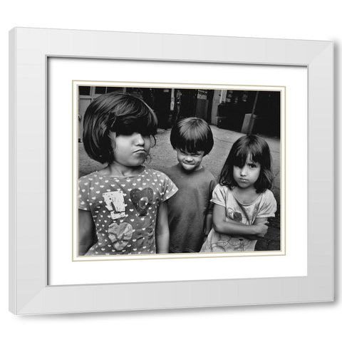 Untitled White Modern Wood Framed Art Print with Double Matting by Getsadze, Zurab