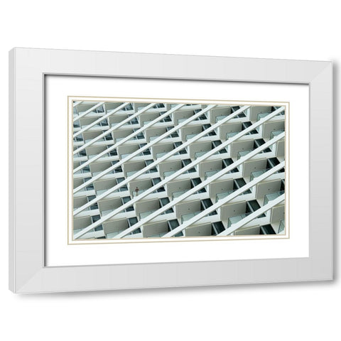 12Th Floor White Modern Wood Framed Art Print with Double Matting by Wilbers, Wiebe