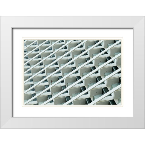12Th Floor White Modern Wood Framed Art Print with Double Matting by Wilbers, Wiebe