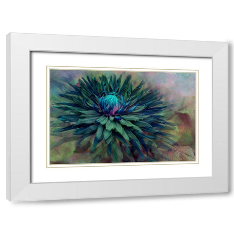 Twilight White Modern Wood Framed Art Print with Double Matting by Parker, Jacky