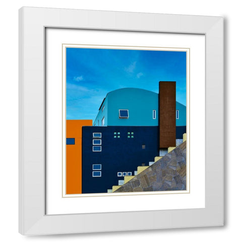 Architecture - Laurel Canyon Los Angeles California White Modern Wood Framed Art Print with Double Matting by Orbach, Arnon