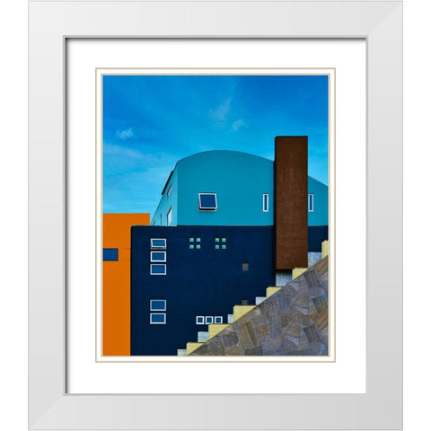 Architecture - Laurel Canyon Los Angeles California White Modern Wood Framed Art Print with Double Matting by Orbach, Arnon