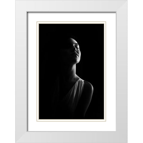 I Hear You White Modern Wood Framed Art Print with Double Matting by Fidanza, Toni