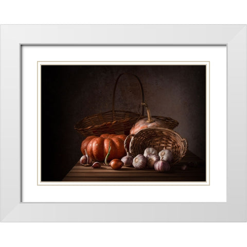 Garlic White Modern Wood Framed Art Print with Double Matting by Perfoncio, Margareth