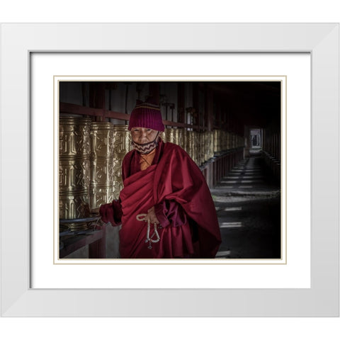 The Power Of Faith White Modern Wood Framed Art Print with Double Matting by Yu Wu, Irene