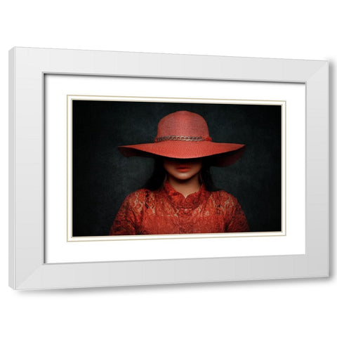 Ketutupan White Modern Wood Framed Art Print with Double Matting by Abdillah, Djayent