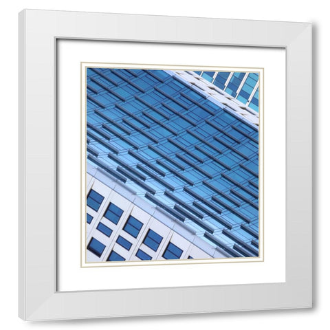 Blue Sky At Morning White Modern Wood Framed Art Print with Double Matting by Wechsler, Robin