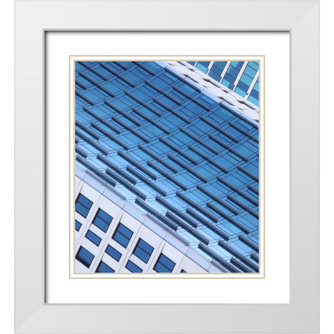 Blue Sky At Morning White Modern Wood Framed Art Print with Double Matting by Wechsler, Robin