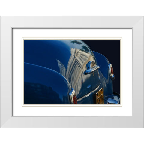 Reflection White Modern Wood Framed Art Print with Double Matting by CreativeArtSolution