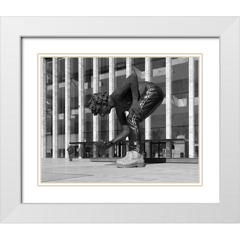 De Reus-En De Menselijke Maat White Modern Wood Framed Art Print with Double Matting by Agterhof, Piet