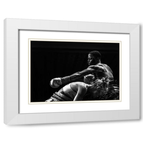 Attack A Avoid White Modern Wood Framed Art Print with Double Matting by Fu, Molly