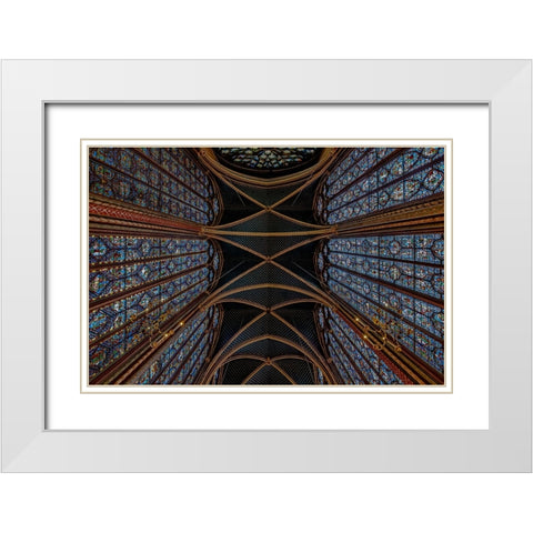 Chapel White Modern Wood Framed Art Print with Double Matting by Marin, Rodrigo