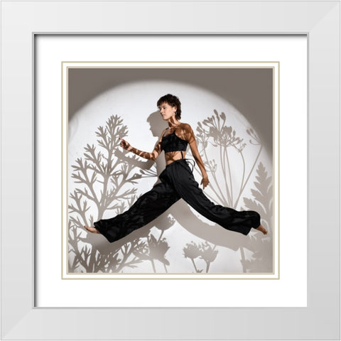 Hang Out White Modern Wood Framed Art Print with Double Matting by Anton, Rostovskiy
