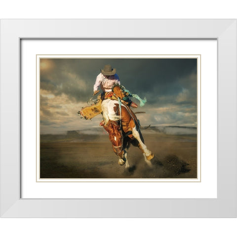 WhoaÂ€Â™S The Boss White Modern Wood Framed Art Print with Double Matting by Ma, Frank