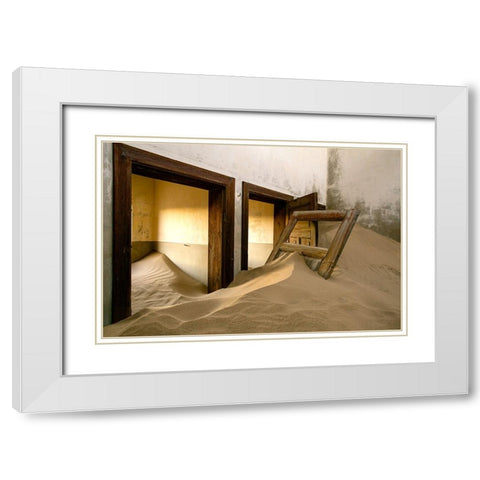 once upon a time White Modern Wood Framed Art Print with Double Matting by Wiener, Iris