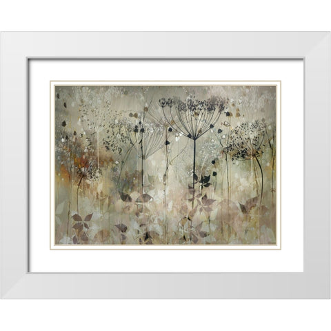 Autumn is coming White Modern Wood Framed Art Print with Double Matting by Talen, Nel