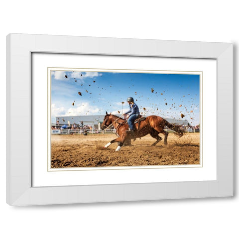 Chocolate Chips White Modern Wood Framed Art Print with Double Matting by Zhou, Steven