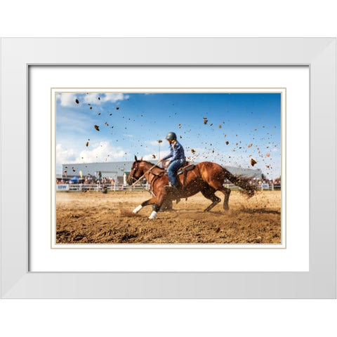 Chocolate Chips White Modern Wood Framed Art Print with Double Matting by Zhou, Steven