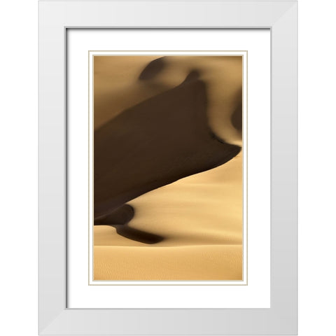 Desert White Modern Wood Framed Art Print with Double Matting by Karimi, Arash