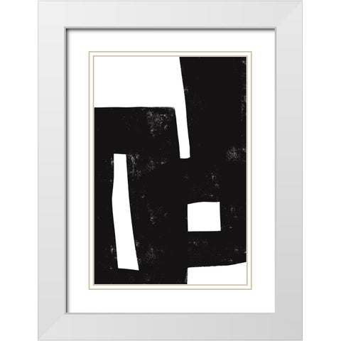 I was never there White Modern Wood Framed Art Print with Double Matting by uplusmestudio