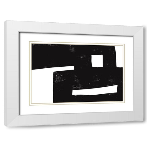 I was never there White Modern Wood Framed Art Print with Double Matting by uplusmestudio