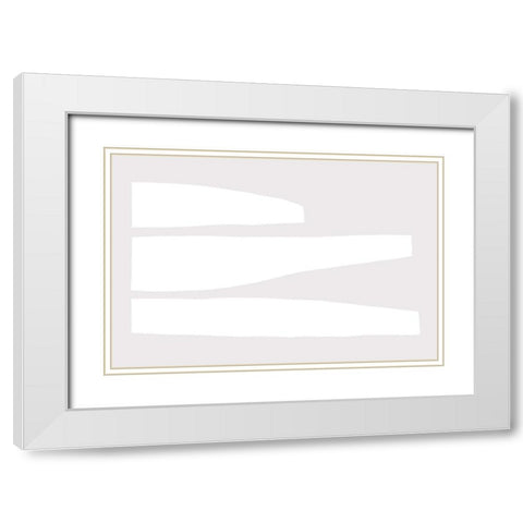 Same but different White Modern Wood Framed Art Print with Double Matting by uplusmestudio