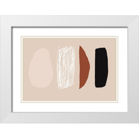 Trying to fit in White Modern Wood Framed Art Print with Double Matting by uplusmestudio