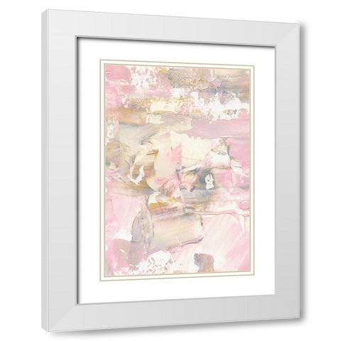 Distorted Spring White Modern Wood Framed Art Print with Double Matting by uplusmestudio