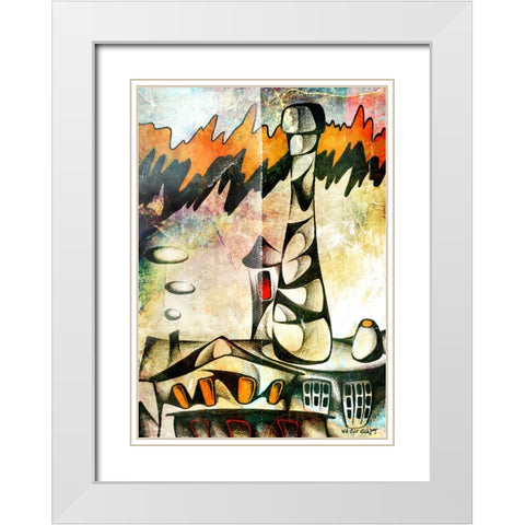 old brickyard art White Modern Wood Framed Art Print with Double Matting by Kulik, Rafal