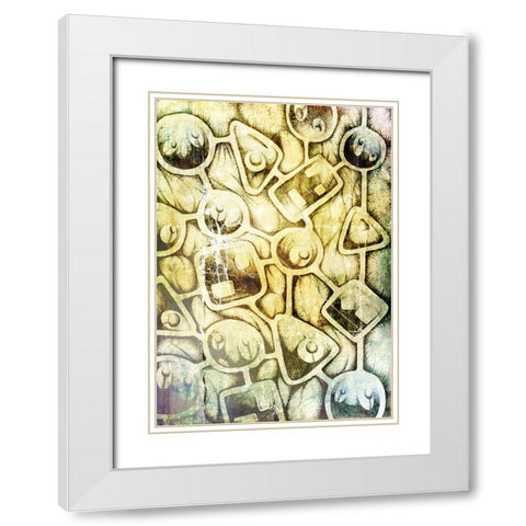 Wall of secrets White Modern Wood Framed Art Print with Double Matting by Kulik, Rafal