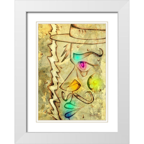 Gangsta man 2 White Modern Wood Framed Art Print with Double Matting by Kulik, Rafal