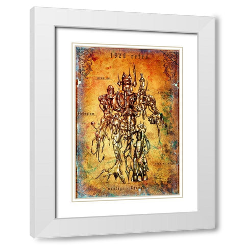 Soldier A.D. 1920 White Modern Wood Framed Art Print with Double Matting by Kulik, Rafal