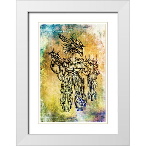 It was not me cyborg White Modern Wood Framed Art Print with Double Matting by Kulik, Rafal