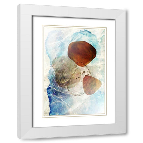 Boho art 5 White Modern Wood Framed Art Print with Double Matting by Kulik, Rafal