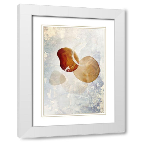 Boho art 6 White Modern Wood Framed Art Print with Double Matting by Kulik, Rafal