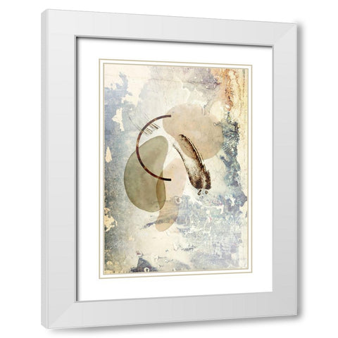 Boho art 7 White Modern Wood Framed Art Print with Double Matting by Kulik, Rafal