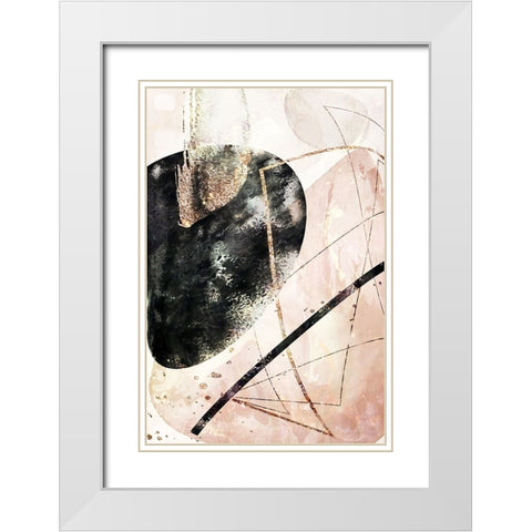 Boho art 9 White Modern Wood Framed Art Print with Double Matting by Kulik, Rafal