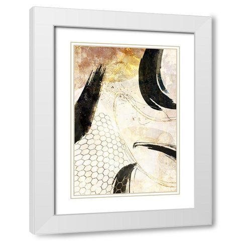 Boho art 10 White Modern Wood Framed Art Print with Double Matting by Kulik, Rafal