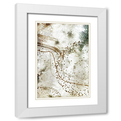 Boho art 11 White Modern Wood Framed Art Print with Double Matting by Kulik, Rafal