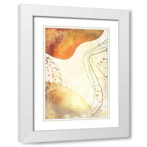Boho art 12 White Modern Wood Framed Art Print with Double Matting by Kulik, Rafal