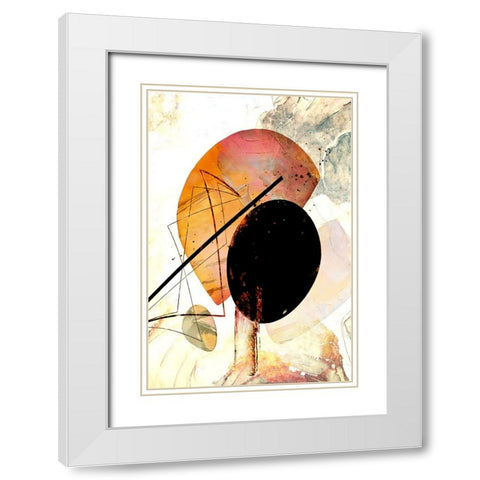 Boho art 15 White Modern Wood Framed Art Print with Double Matting by Kulik, Rafal