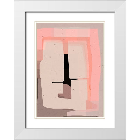 Phase 1 White Modern Wood Framed Art Print with Double Matting by Treechild