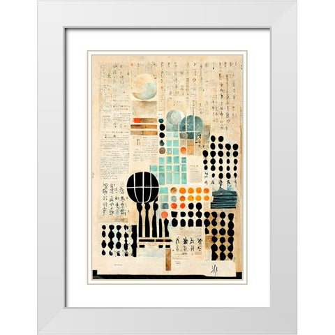 The Formula White Modern Wood Framed Art Print with Double Matting by Treechild